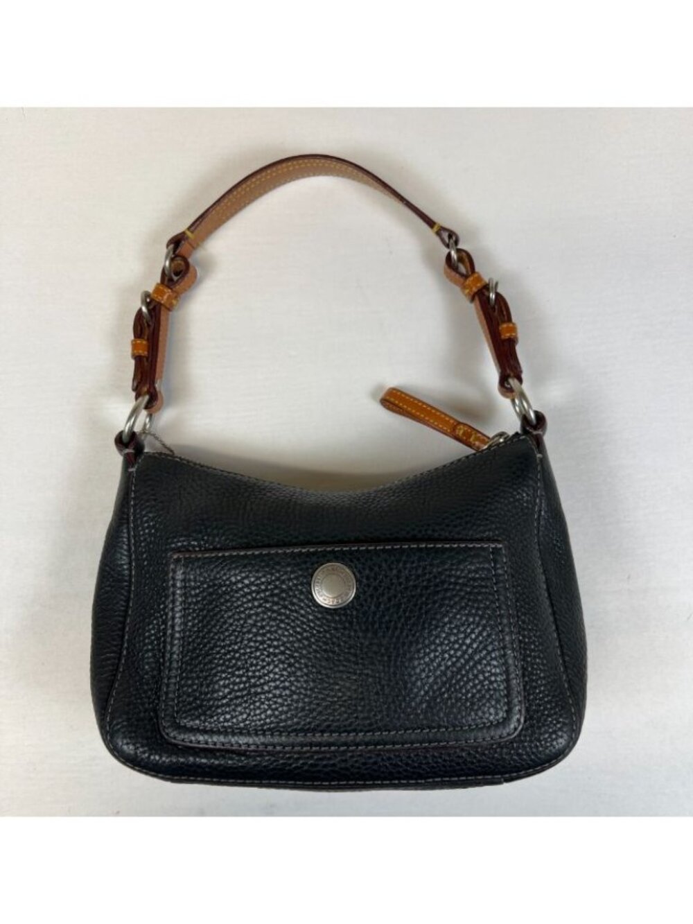 Coach Chelsea Hobo Black Pebbled Leather Shoulder Bag 8E99